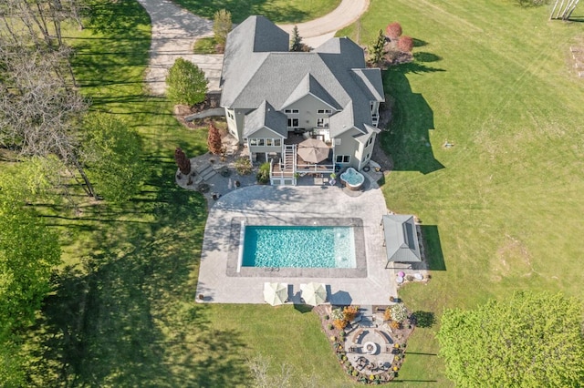 9510 Sparta Ave NW, Sparta, MI 49345 - view from above of property featuring a pool area