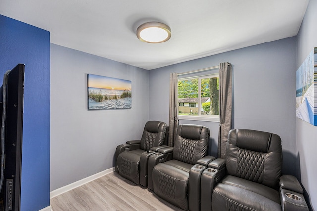 44080 Davis, Utica, MI 48317 - home theater room featuring light wood finished floors and baseboards