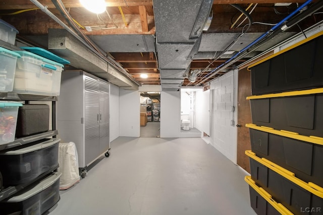 608 Budlong St, Adrian, MI 49221 - view of unfinished basement