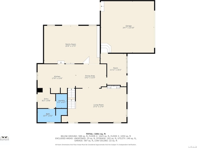 608 Budlong St, Adrian, MI 49221 - floor plan / room layout