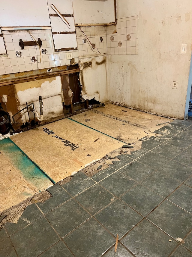 view of basement