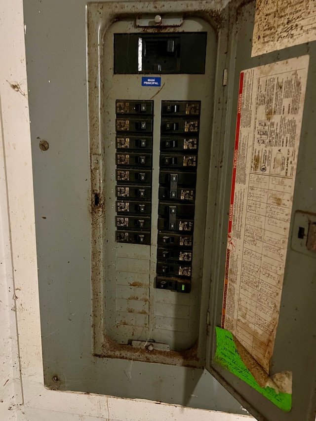 utility room featuring electric panel