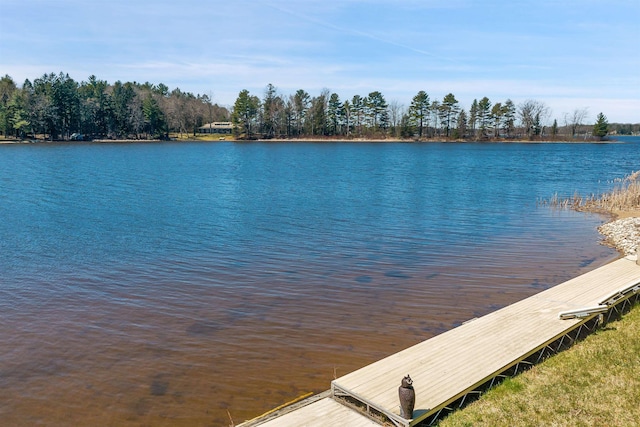 7017 Loud Dr, Oscoda, MI 48750 - water view with a boat dock
