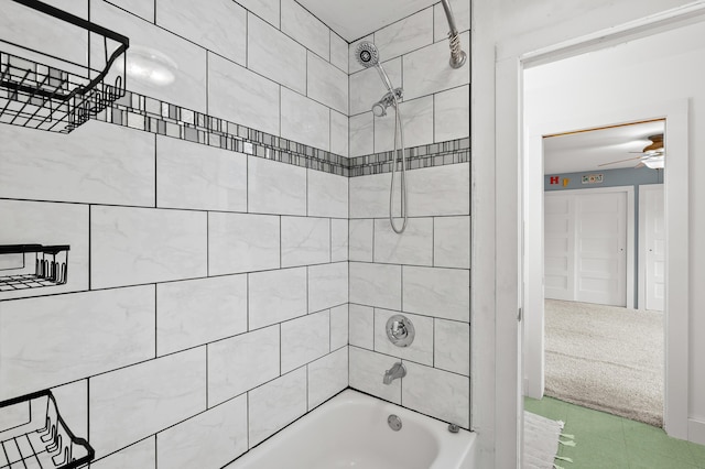 3694 Kerlikowske Rd, Coloma, MI 49038 - bathroom with  shower combination and a ceiling fan