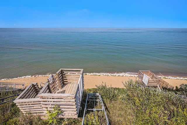 7251 E Beach Dr, South Haven, MI 49090 - water view featuring local beach