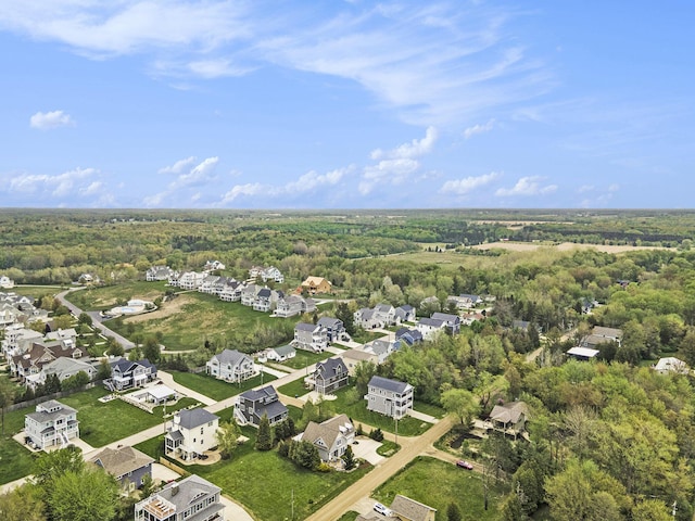 7251 E Beach Dr, South Haven, MI 49090 - aerial view of residential area featuring a heavily wooded area