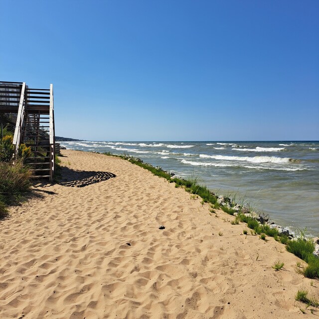 7251 E Beach Dr, South Haven, MI 49090 - water view with local beach