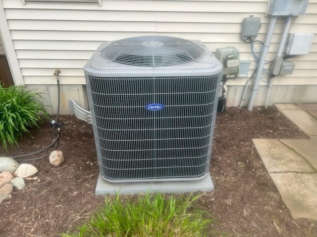 exterior view of central AC unit