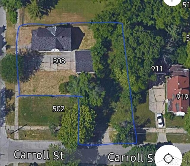 508 N Roosevelt Austin Ave, Saginaw, MI 48607 - map / location featuring property boundaries highlighted