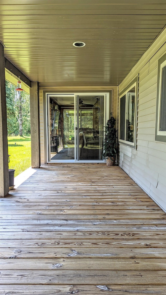 7884 N Saint Helen Rd, Saint Helen, MI 48656 - view of wooden terrace