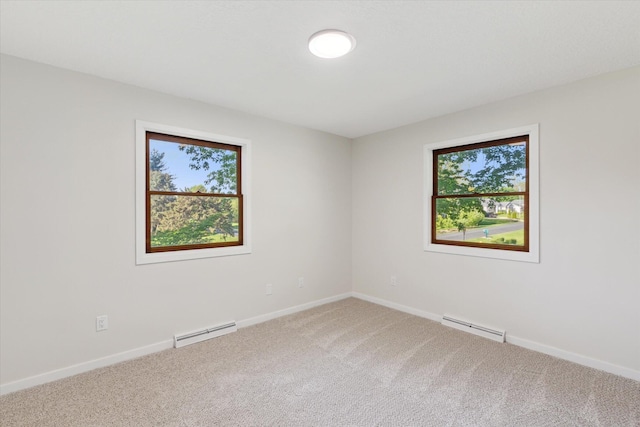 5082 Patland Dr, Kalamazoo, MI 49009 - spare room featuring carpet flooring, plenty of natural light, and baseboard heating