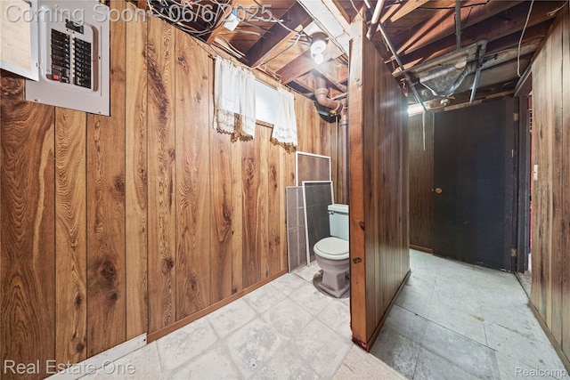 2209 Ridgemont Rd, Grosse Pointe Woods, MI 48236 - below grade area with wooden walls