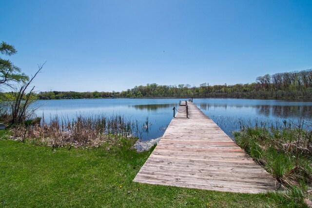 194 W Reed Lk, Commerce Twp, MI 48390 - dock area featuring a water view