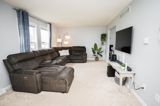 11748 Cloverview Dr, Ravenna, MI 49451 - carpeted living room with baseboards