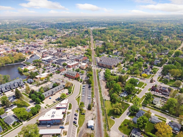 293 N 2nd St, Brighton, MI 48116 - bird's eye view of a nearby body of water