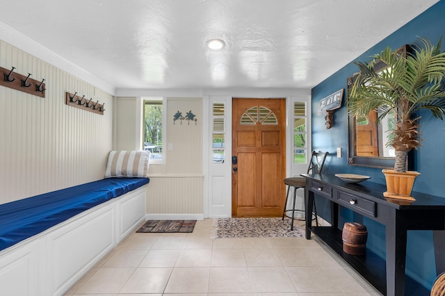 08763 Silver Lake Rd, Grand Junction, MI 49056 - foyer entrance with light tile patterned flooring and baseboards
