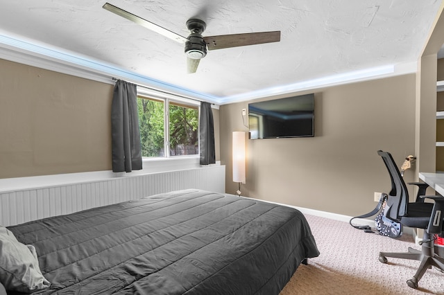 08763 Silver Lake Rd, Grand Junction, MI 49056 - carpeted bedroom with ceiling fan
