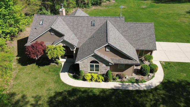 aerial view of property and surrounding area