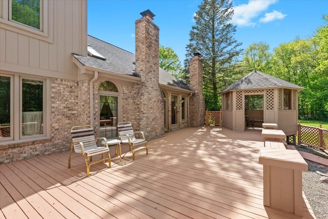 46890 Cider Mill Dr, Novi, MI 48374 - deck with a gazebo