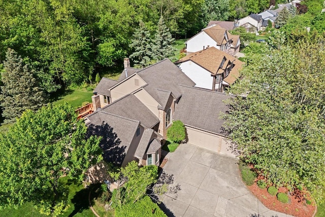 46890 Cider Mill Dr, Novi, MI 48374 - aerial perspective of suburban area