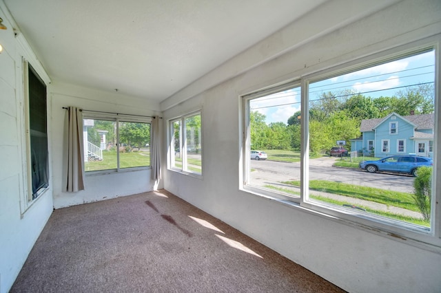 1702 Teneyck St, Jackson, MI 49203 - unfurnished sunroom featuring carpet floors
