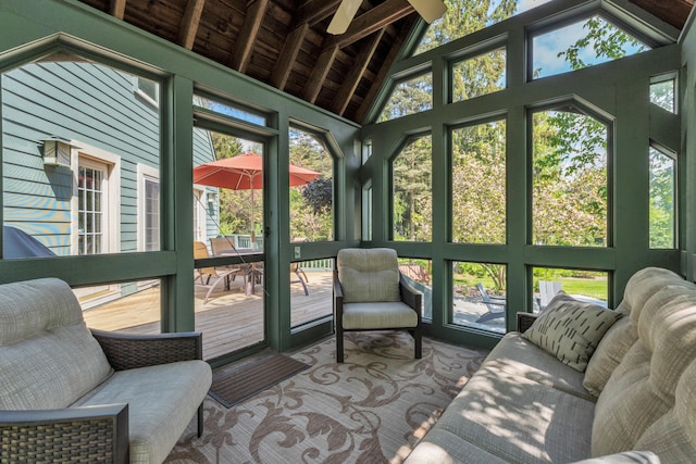 2462 N Dixboro Rd, Ann Arbor, MI 48105 - sunroom with an outdoor living space