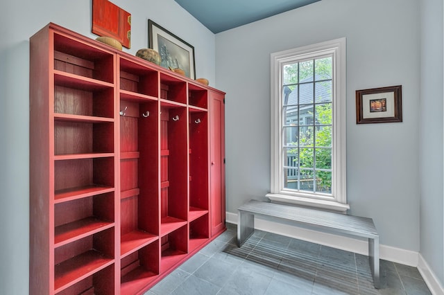 2462 N Dixboro Rd, Ann Arbor, MI 48105 - mudroom featuring baseboards and tile patterned flooring