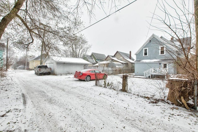 view of street with a residential view