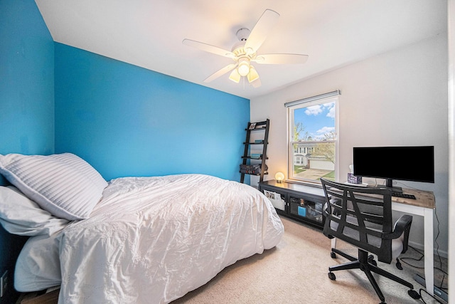 3049 Turnberry Ln, Ann Arbor, MI 48108 - bedroom featuring carpet and a ceiling fan