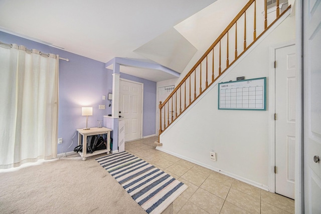 3049 Turnberry Ln, Ann Arbor, MI 48108 - tiled entrance foyer featuring stairs and baseboards