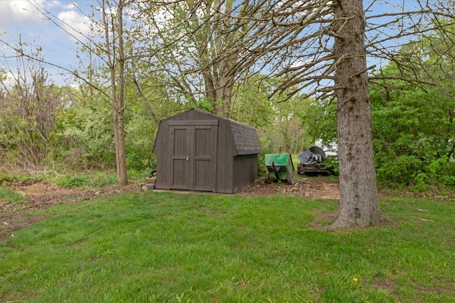 75349 12th Ave, South Haven, MI 49090 - view of grassy yard with a storage shed and an outbuilding
