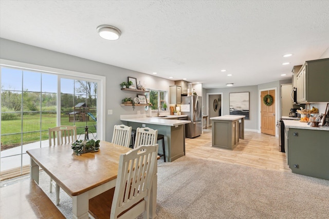 75349 12th Ave, South Haven, MI 49090 - dining space with recessed lighting and light wood finished floors