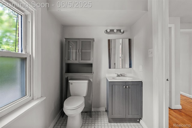 15285 Hazelridge St, Detroit, MI 48205 - bathroom featuring vanity, toilet, and baseboards