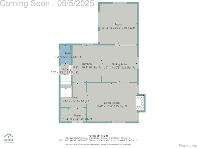 15285 Hazelridge St, Detroit, MI 48205 - room layout