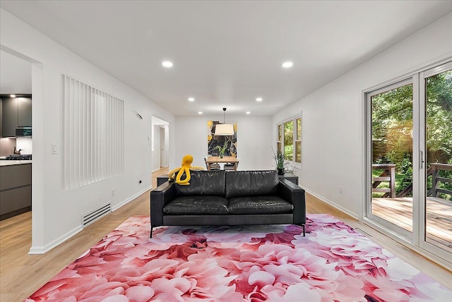 7044 Cascade Rd SE, Grand Rapids, MI 49546 - living area featuring recessed lighting and light wood-style flooring