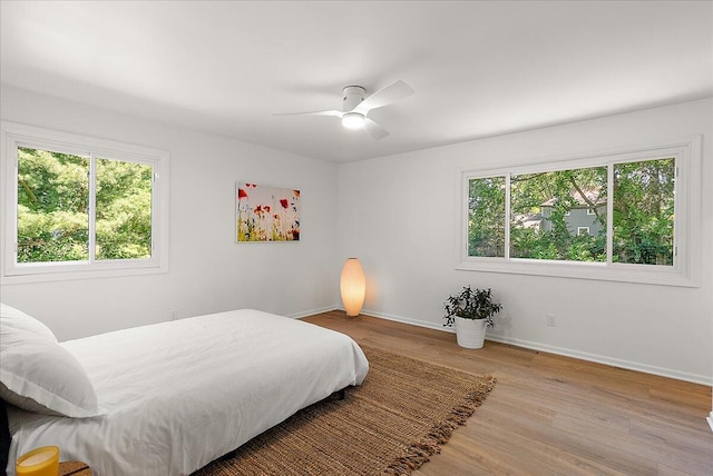 7044 Cascade Rd SE, Grand Rapids, MI 49546 - bedroom featuring wood finished floors and a ceiling fan