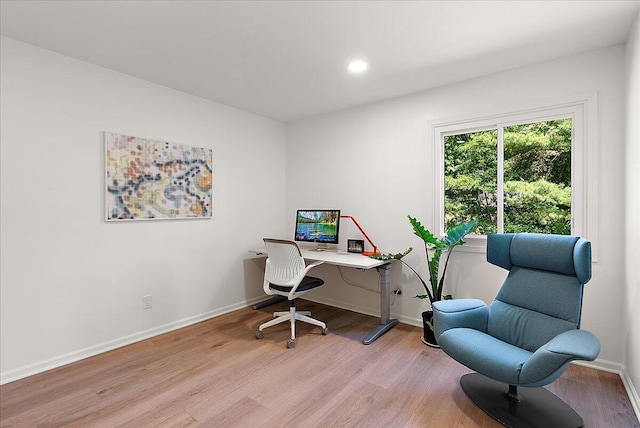 7044 Cascade Rd SE, Grand Rapids, MI 49546 - office space with light wood-style flooring and recessed lighting