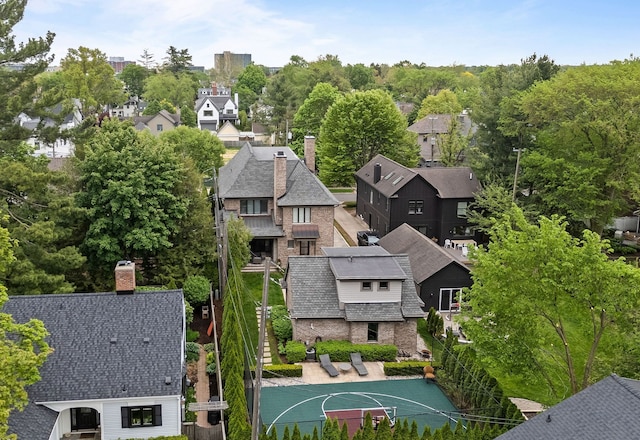 628 Watkins St, Birmingham, MI 48009 - aerial view of residential area
