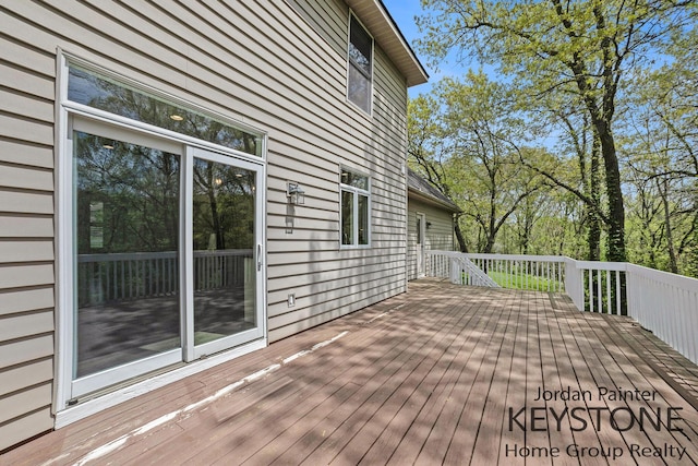 view of wooden terrace