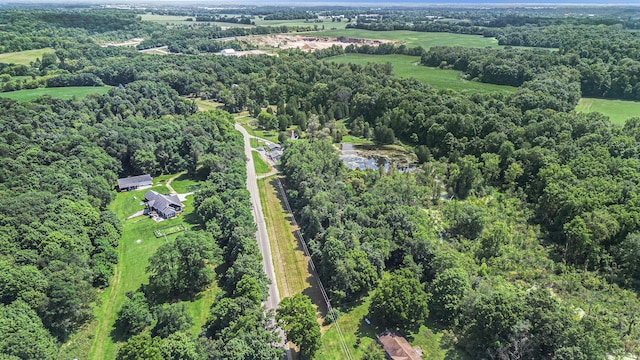 23431 Shurte St, Cassopolis, MI 49031 - aerial view of property's location featuring a heavily wooded area