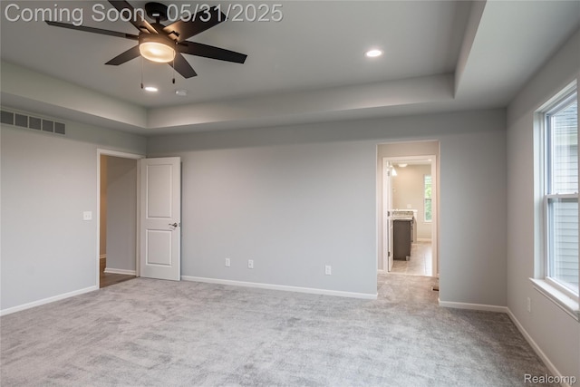 24180 Liberty Hill Dr, Farmington, MI 48336 - spare room featuring carpet floors, ceiling fan, healthy amount of natural light, baseboards, and recessed lighting
