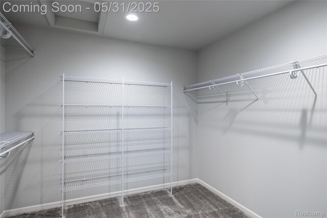 24180 Liberty Hill Dr, Farmington, MI 48336 - spacious closet with attic access and carpet flooring