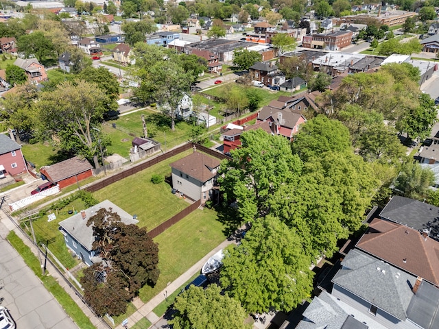 aerial perspective of suburban area