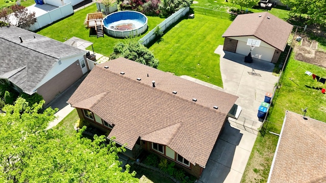 25679 Cloie Dr, Warren, MI 48089 - view from above of property