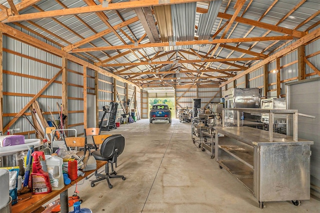 4435 Imlay City Rd, Attica, MI 48412 - garage featuring metal wall