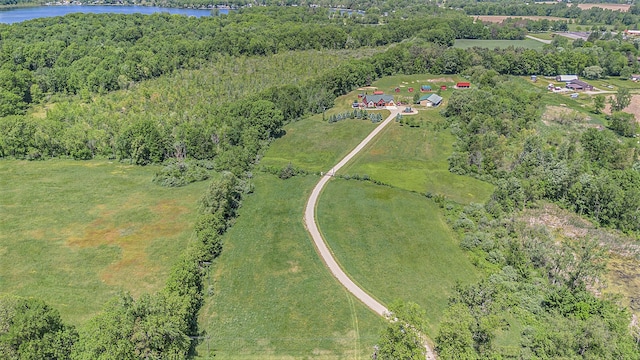 4435 Imlay City Rd, Attica, MI 48412 - aerial overview of property's location featuring a nearby body of water and a heavily wooded area