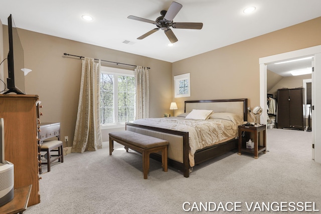 2429 Shears Crossing Ct NE, Grand Rapids, MI 49525 - bedroom with carpet floors, recessed lighting, and ceiling fan