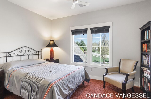 2429 Shears Crossing Ct NE, Grand Rapids, MI 49525 - bedroom with carpet, baseboards, and ceiling fan