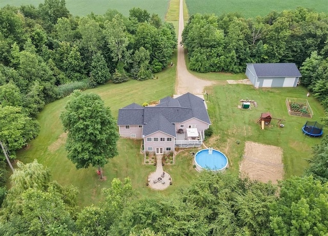 5856 Peck Rd, Brown City, MI 48416 - view of subject property with a pool