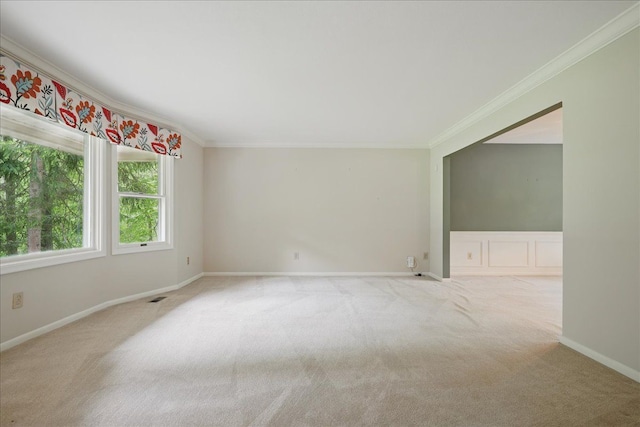 1558 Sylvan Glen Rd, Okemos, MI 48864 - unfurnished room with carpet, crown molding, and baseboards